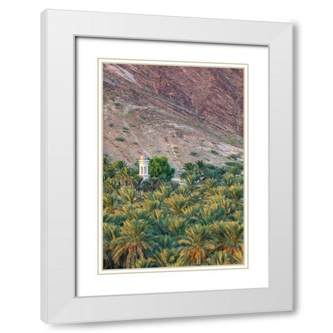 Middle East-Arabian Peninsula-Oman-Ad Dakhiliyah-Nizwa White Modern Wood Framed Art Print with Double Matting by Wilson, Emily M.