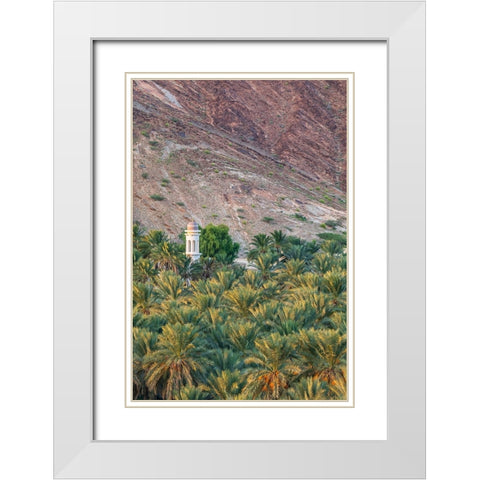Middle East-Arabian Peninsula-Oman-Ad Dakhiliyah-Nizwa White Modern Wood Framed Art Print with Double Matting by Wilson, Emily M.