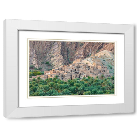 Middle East-Arabian Peninsula-Oman-Ad Dakhiliyah-Nizwa White Modern Wood Framed Art Print with Double Matting by Wilson, Emily M.