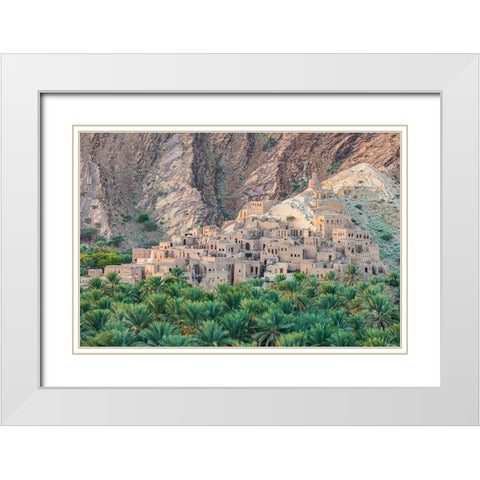 Middle East-Arabian Peninsula-Oman-Ad Dakhiliyah-Nizwa White Modern Wood Framed Art Print with Double Matting by Wilson, Emily M.