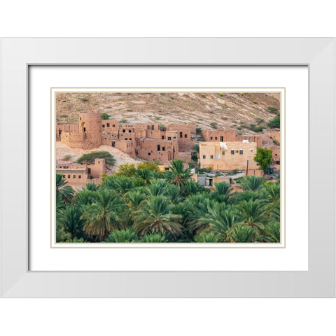Middle East-Arabian Peninsula-Oman-Ad Dakhiliyah-Nizwa White Modern Wood Framed Art Print with Double Matting by Wilson, Emily M.
