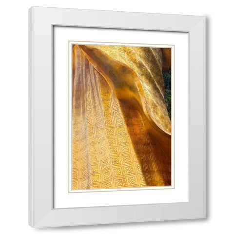 Thailand-Chonburi Province-Khao Sam Muk Shrine Statue of the Goddess Sam Muk  White Modern Wood Framed Art Print with Double Matting by Haseltine, Tom