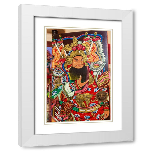 Pung Tao Gong Ancestral Temple- Chiang Mai- Thailand White Modern Wood Framed Art Print with Double Matting by Haseltine, Tom