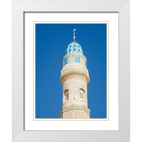 The new Sulaiman Too Mosque City Osh in the Fergana Valley  White Modern Wood Framed Art Print with Double Matting by Zwick, Martin