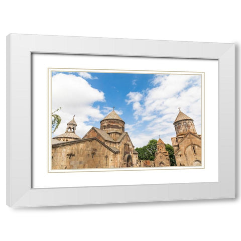 Armenia-Tsakhkadzor Kecharis Monastery An 11th century medieval monastic complex White Modern Wood Framed Art Print with Double Matting by Wilson, Emily