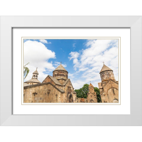 Armenia-Tsakhkadzor Kecharis Monastery An 11th century medieval monastic complex White Modern Wood Framed Art Print with Double Matting by Wilson, Emily