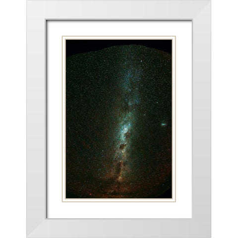 Milky Way seen from Ohau-Mackenzie Country-Canterbury White Modern Wood Framed Art Print with Double Matting by Wall, David