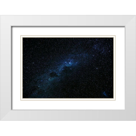 Milky Way seen from Ohau-Mackenzie Country-Canterbury White Modern Wood Framed Art Print with Double Matting by Wall, David