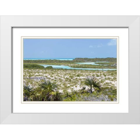 Bahamas, Exuma Island Shroud Cay scenic White Modern Wood Framed Art Print with Double Matting by Paulson, Don