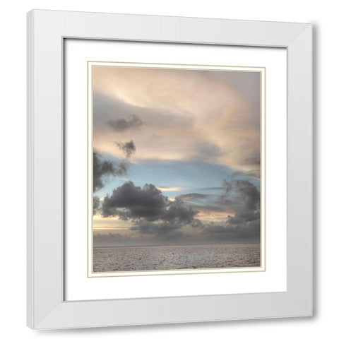 Caribbean-Grenada-Mayreau Island Caribbean silver sunset White Modern Wood Framed Art Print with Double Matting by Jaynes Gallery