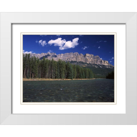 Canada, Alberta, Bow valley in Banff NP White Modern Wood Framed Art Print with Double Matting by Grandmaison, Mike