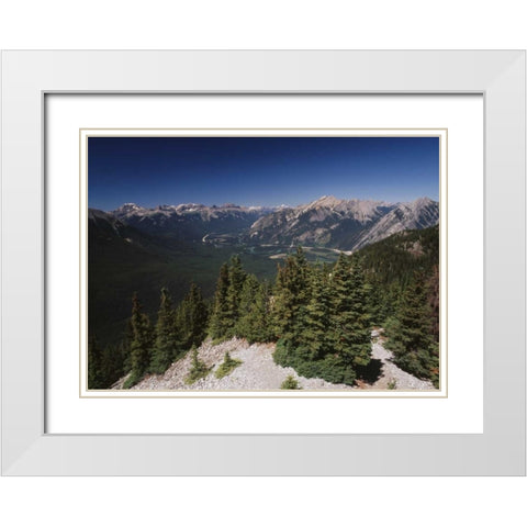 Canada, Alberta, Bow valley in Banff NP White Modern Wood Framed Art Print with Double Matting by Grandmaison, Mike