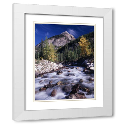 Canada, Alberta, Banff NP White Modern Wood Framed Art Print with Double Matting by Grandmaison, Mike