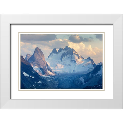 Bugaboo Spire-Howser Towers-Vowell Glacier Bugaboo Provincial Park Purcell Mountains White Modern Wood Framed Art Print with Double Matting by Majchrowicz, Alan