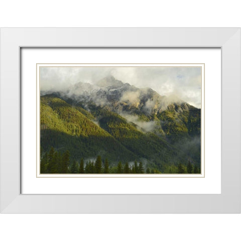 Canada, BC, Mt Robson PP Mountain landscape White Modern Wood Framed Art Print with Double Matting by Grandmaison, Mike