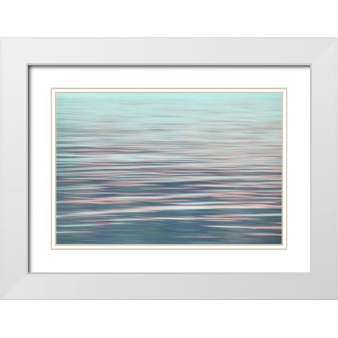 Canada, BC Abstract patterns in the water White Modern Wood Framed Art Print with Double Matting by Paulson, Don