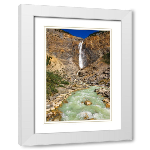 Takakkaw Falls-Yoho National Park-British Columbia-Canada White Modern Wood Framed Art Print with Double Matting by Bishop, Russ