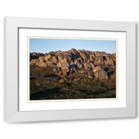 Canada, Manitoba, Churchill, rock formation White Modern Wood Framed Art Print with Double Matting by Grandmaison, Mike