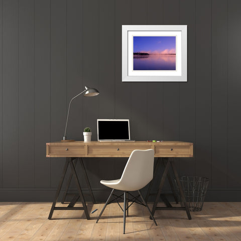 Canada, Manitoba, Childs Lake at Duck Mountain PP White Modern Wood Framed Art Print with Double Matting by Grandmaison, Mike