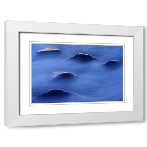 Canada, Manitoba Lake Winnipeg shoreline White Modern Wood Framed Art Print with Double Matting by Grandmaison, Mike
