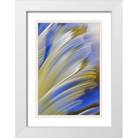 Canada, Manitoba Whiteshell River, Rainbow Falls White Modern Wood Framed Art Print with Double Matting by Grandmaison, Mike