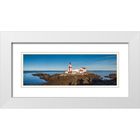 Canada-New Brunswick-Campobello Island-Head Harbour Lightstation lighthouse White Modern Wood Framed Art Print with Double Matting by Bibikow, Walter