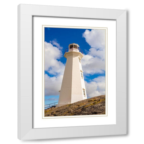 Cape Spear Lighthouse National Historic Site-Cape Spear-St Johns-Newfoundland-Canada White Modern Wood Framed Art Print with Double Matting by DeFreitas, Michael