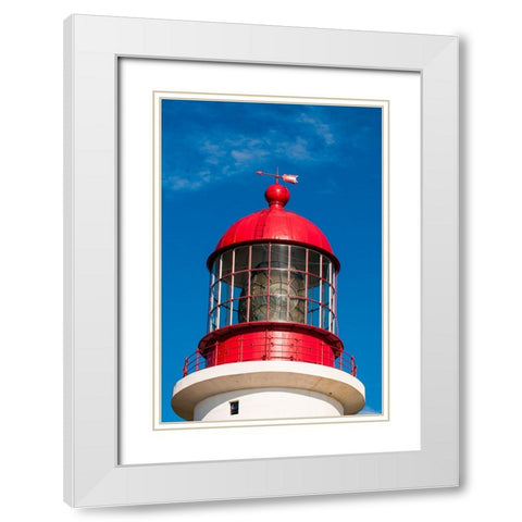 Cape Race Lighthouse-Cape Race-Avalon Peninsula-Newfoundland-Canada White Modern Wood Framed Art Print with Double Matting by DeFreitas, Michael