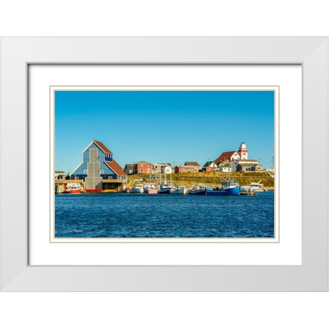 Historic Bonavista-Bonavista Peninsula-Newfoundland-Canada White Modern Wood Framed Art Print with Double Matting by DeFreitas, Michael