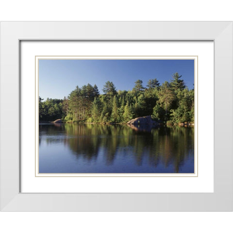 Canada, Ontario, Lake White Modern Wood Framed Art Print with Double Matting by Grandmaison, Mike