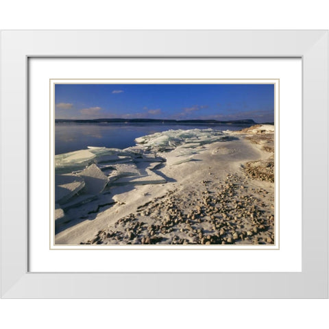 Canada, Ontario, Rossport, lake Superior White Modern Wood Framed Art Print with Double Matting by Grandmaison, Mike
