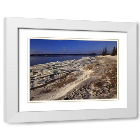 Canada, Ontario, Rossport, Lake Superior White Modern Wood Framed Art Print with Double Matting by Grandmaison, Mike