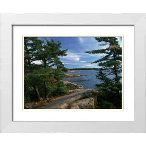 Canada, Ontario, Shield Country, Killarney PP White Modern Wood Framed Art Print with Double Matting by Grandmaison, Mike