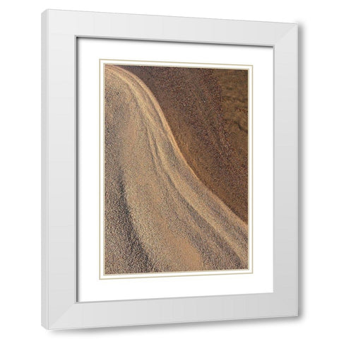 Canada-Quebec Abstract of lake shore White Modern Wood Framed Art Print with Double Matting by Jaynes Gallery
