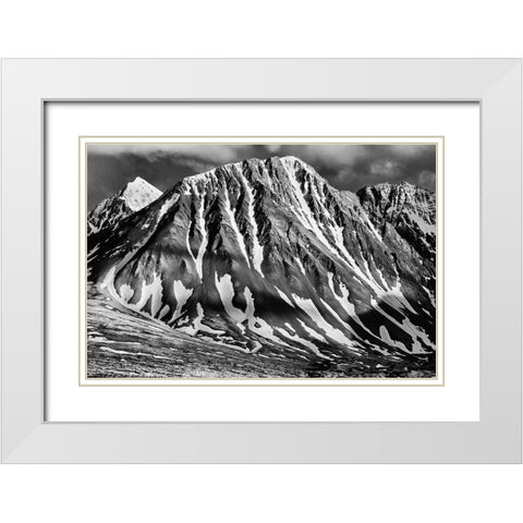 Canada-Yukon-Haines Junction St Elias Mountains landscape White Modern Wood Framed Art Print with Double Matting by Jaynes Gallery