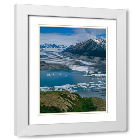 Camping near Lowell Lake-Alsek River-Kluane National Park-Yukon-Canada White Modern Wood Framed Art Print with Double Matting by Garber, Howie