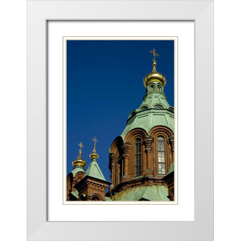 Finland, Helsinki Uspenski Cathedral White Modern Wood Framed Art Print with Double Matting by Ross, Nancy ,  Steve