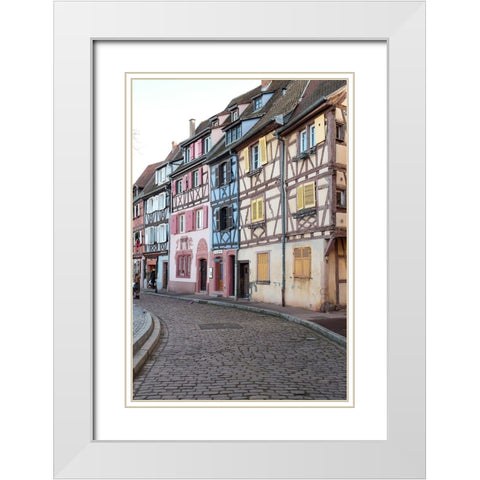 Colmar-France Old town Colmar which was founded in the 9th century White Modern Wood Framed Art Print with Double Matting by McRoberts, Julien