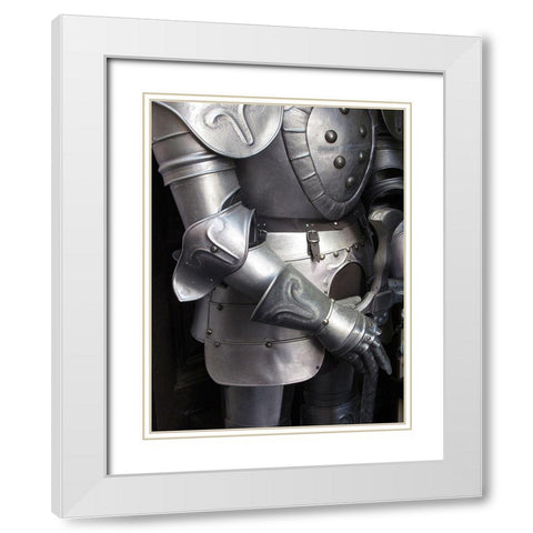 Shining armor in Mont Saint-Michel on the Normandy coast of France White Modern Wood Framed Art Print with Double Matting by Steve Mohlenkamp