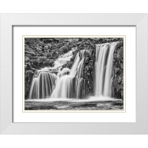 Kirkjufellsfoss-Iceland White Modern Wood Framed Art Print with Double Matting by Ford, John