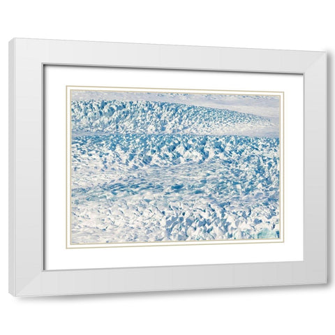 Glacier Fjallsjoekull in Vatnajokull National Park during winter Iceland White Modern Wood Framed Art Print with Double Matting by Zwick, Martin