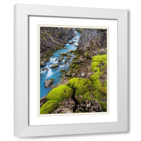 The highlands near the 4x4 track called Sprengisandur- Iceland White Modern Wood Framed Art Print with Double Matting by Zwick, Martin