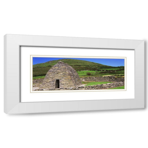 Ireland, Co Kerry Gallarus Oratory church White Modern Wood Framed Art Print with Double Matting by Flaherty, Dennis