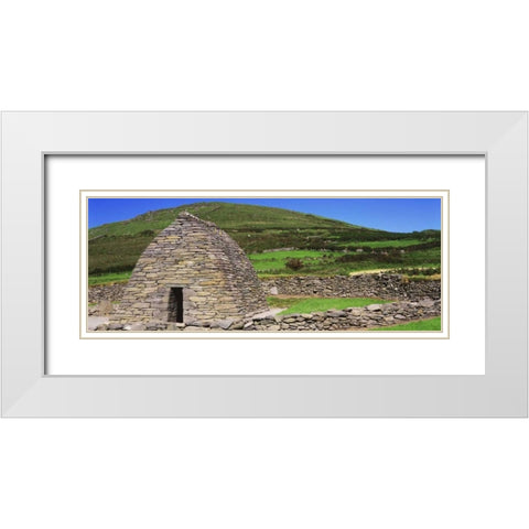 Ireland, Co Kerry Gallarus Oratory church White Modern Wood Framed Art Print with Double Matting by Flaherty, Dennis