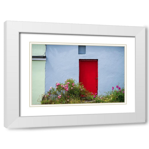 Europe-Ireland-Eyeries-Exterior of weathered house White Modern Wood Framed Art Print with Double Matting by Jaynes Gallery