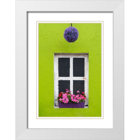 Europe-Ireland-Eyeries-Exterior of weathered house White Modern Wood Framed Art Print with Double Matting by Jaynes Gallery