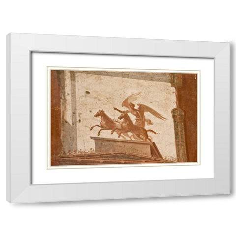 Italy, Campania, Herculaneum Hall of Augustals White Modern Wood Framed Art Print with Double Matting by Kaveney, Wendy