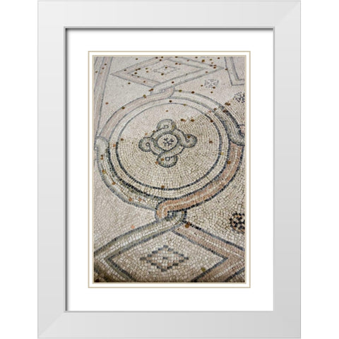 Italy, Ravenna Church of St Apollinare mosaic White Modern Wood Framed Art Print with Double Matting by Kaveney, Wendy