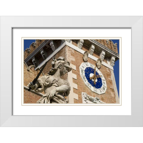 Italy, Venice Arsenale in the Castello District White Modern Wood Framed Art Print with Double Matting by Kaveney, Wendy