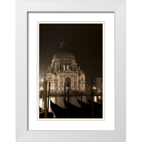 Italy, Venice San Giorgio Maggiore church White Modern Wood Framed Art Print with Double Matting by Young, Bill